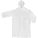 Дождевик-плащ 140 Мкрн 110см «Урал» с капюшоном и завязками, на кнопках, белый ДоброСад