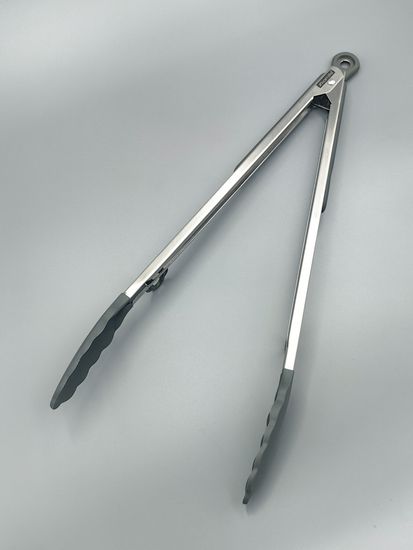 Щипцы силиконовые 35,5 см Kamille КМ 7513 с ручками из нержавеющей стали