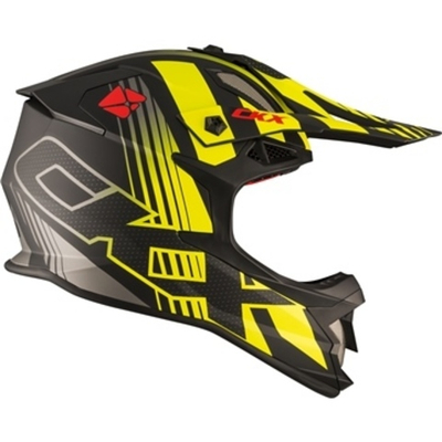 Шлем CKX TX319 RAIDER , жёлтый-чёрный матовый