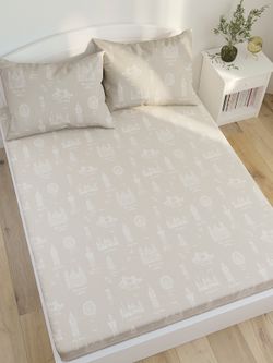 Постельное белье перкаль Сказка "Туманный альбион" 1,5-сп Наволочка 70x70 см 1 шт Простынь 150x215 см Пододеяльник 145x215 см