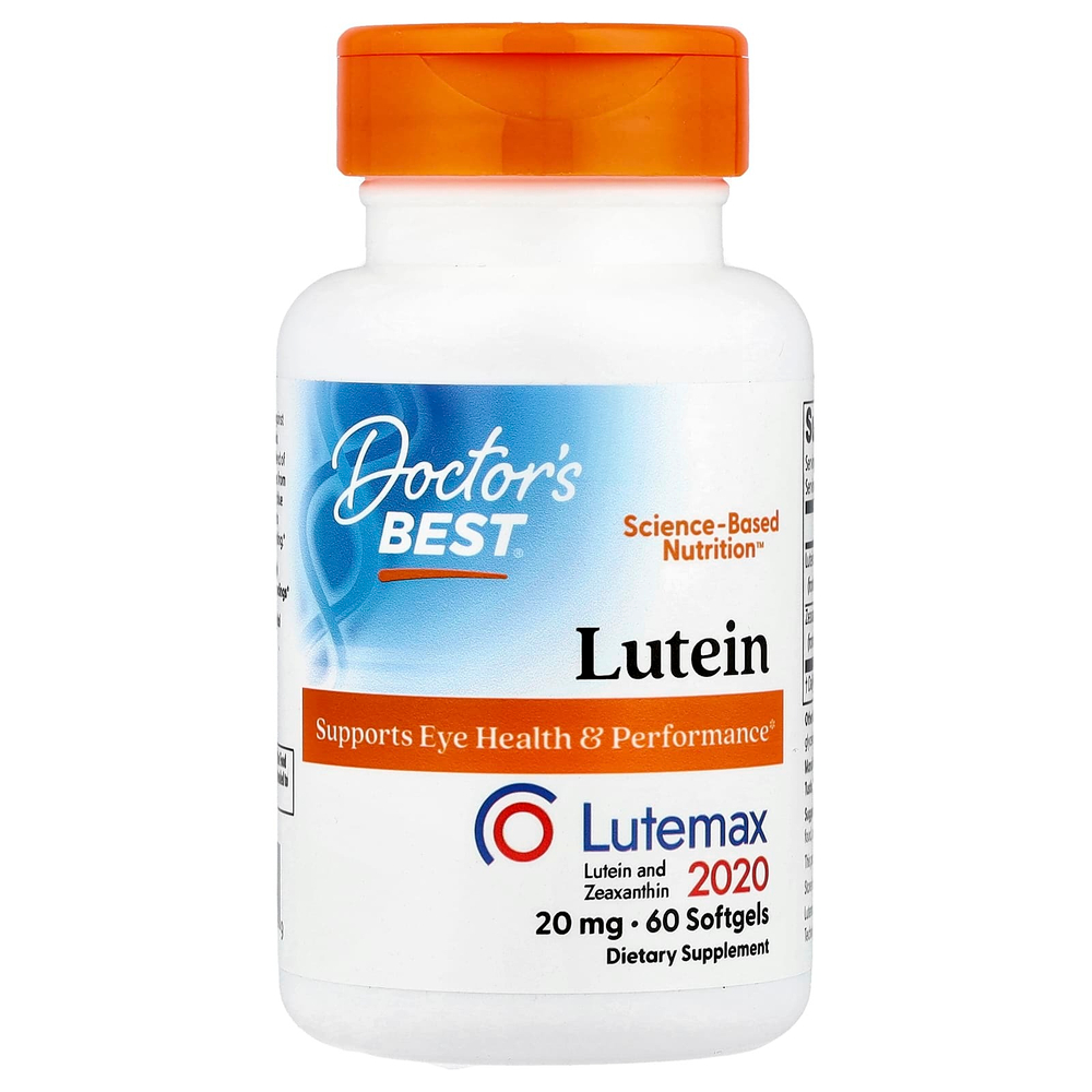 Doctor's Best, лютеин, Lutemax 2020, 60 капсул