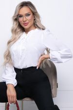 Блуза "Шарлиз" Б7255 (вайт) LT Collection (Акция)