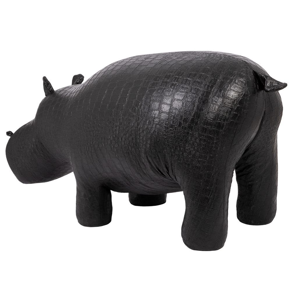 Банкетка Пуф Бегемот Черный средний