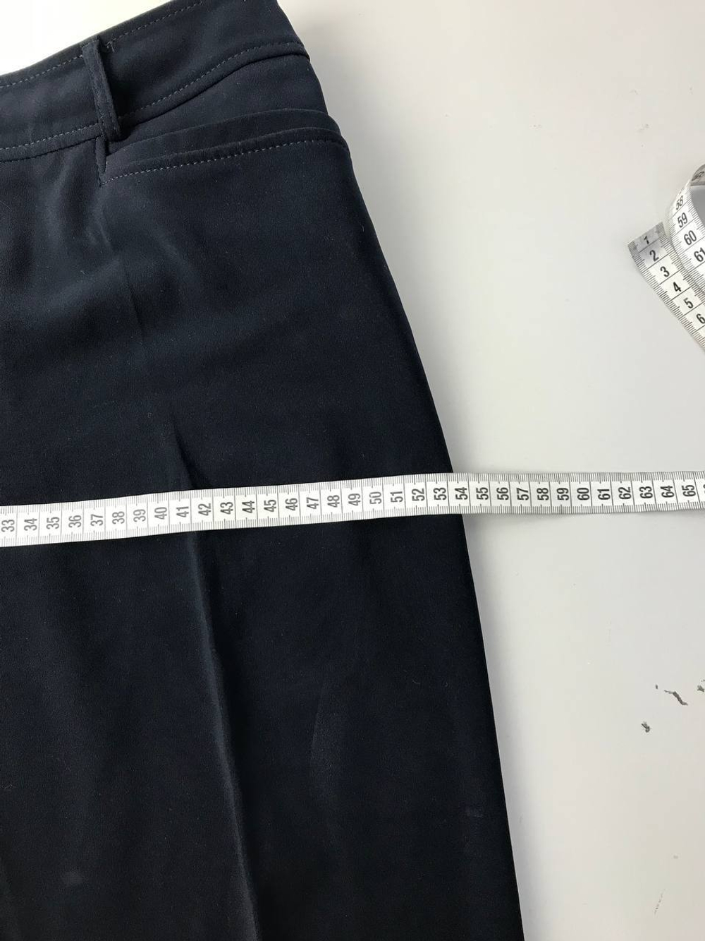 Брюки темно-синие стильные 44 размер