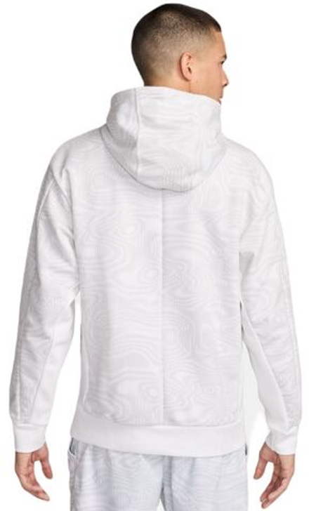 Куртка теннисная Nike Court Heritage Dri-Fit Fleece Tennis Hoodie - white/white - White