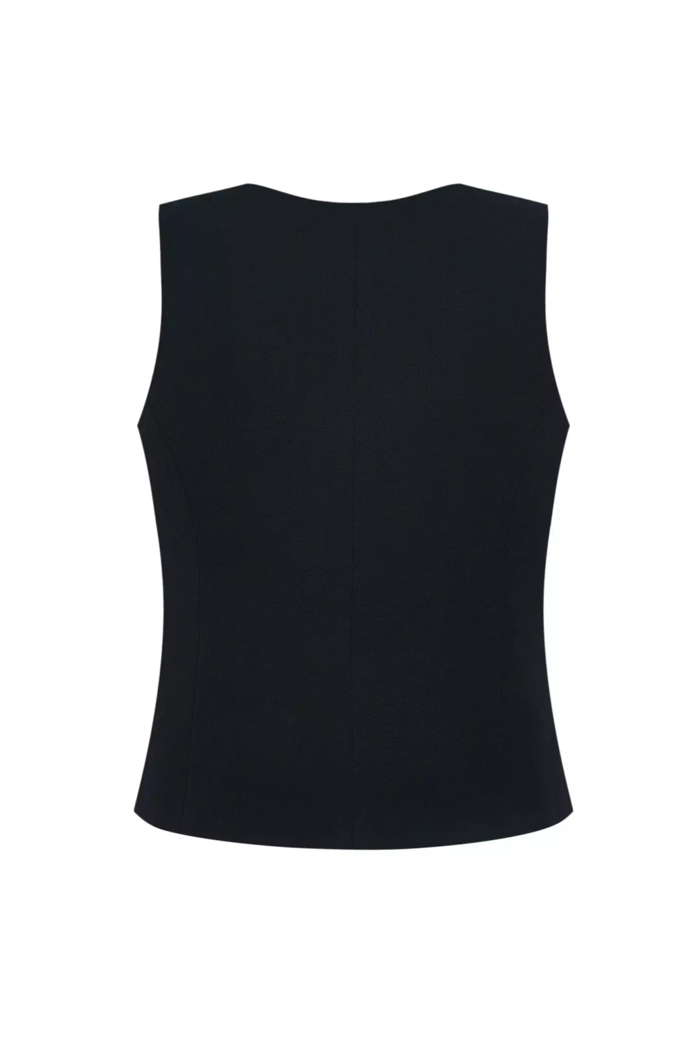 Приталенный жилет черный