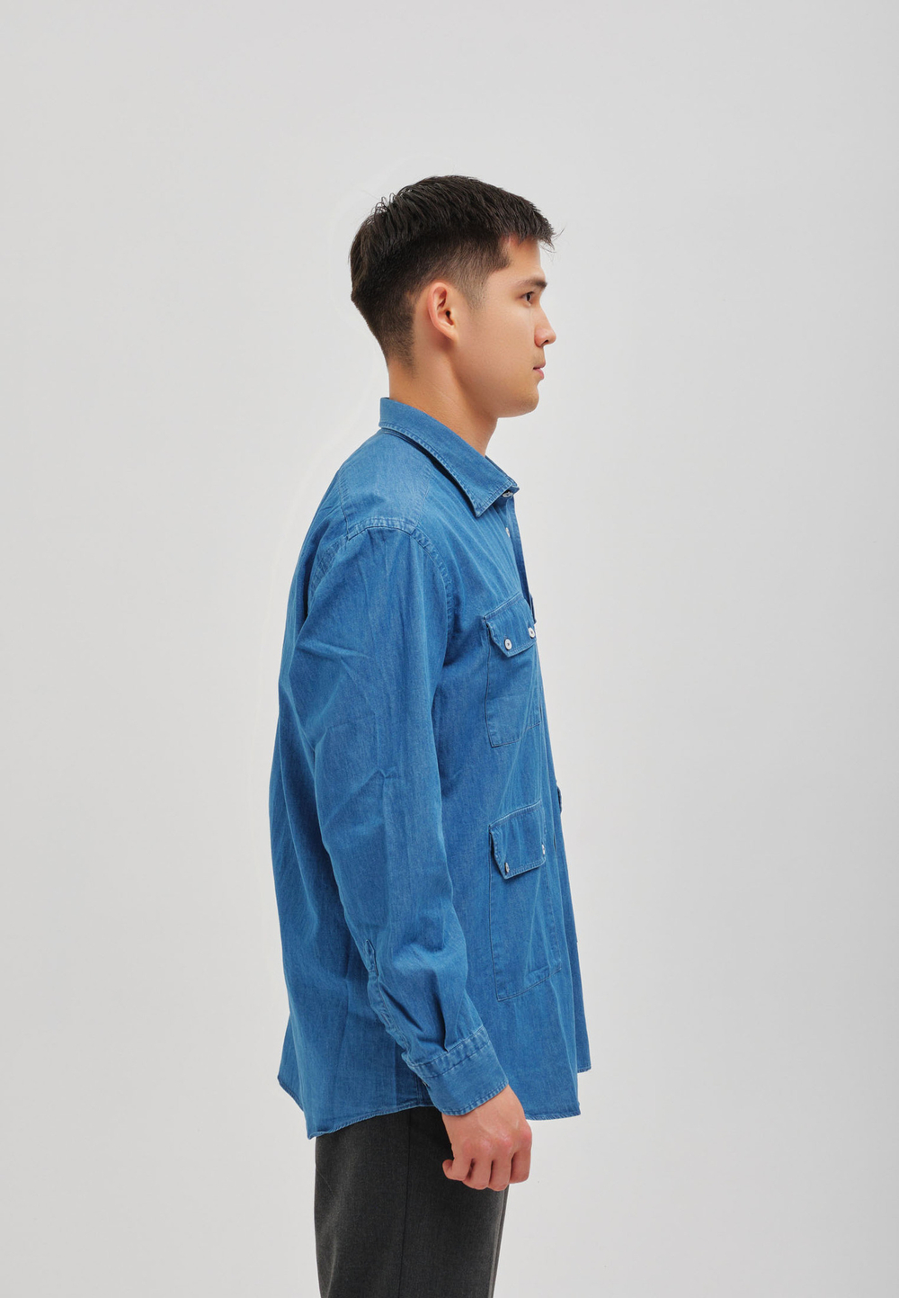 Рубашка мужская Denim BLUE