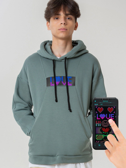 Худи с LED экраном Cyber hoodie