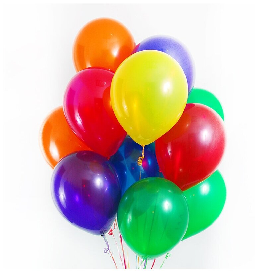 Готовый набор шаров с гелием, гелиевые шары, связка воздушных шаров с гелием, шары с гелием, шары ассорти с гелием