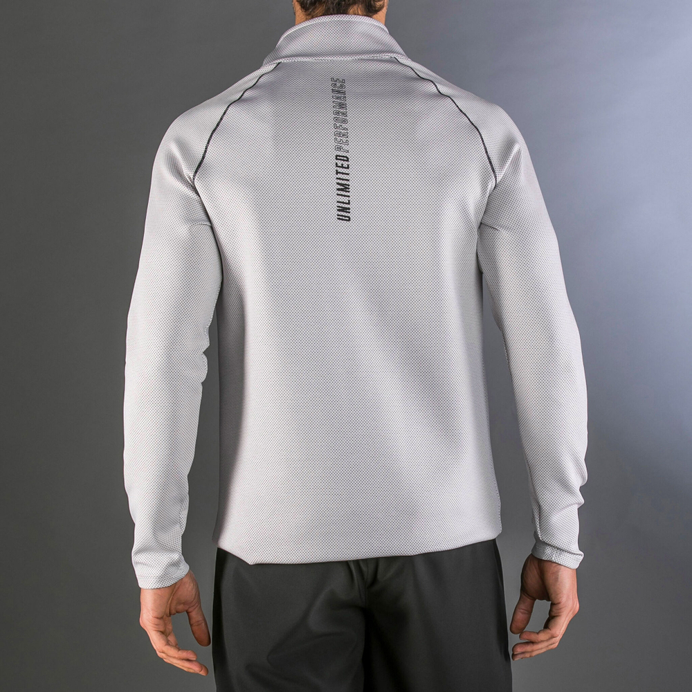 Мужское теннисное поло Endless Epic Long Sleeve Men - White, Grey