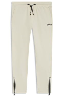 Теннисные брюки BOSS Active Stretch-Gabardine Bottoms With Thermoregulating Technology - open white