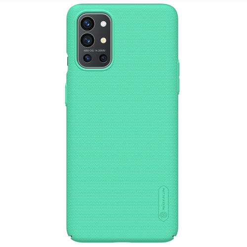 Тонкий жесткий чехол от Nillkin зеленого цвета (Mint Green) для OnePlus 9R, серия Super Frosted Shield