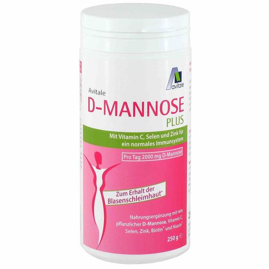 Avitale D-Mannose Plus 2000 мг порошок + ниацин для поддержания нормальных слизистых оболочек