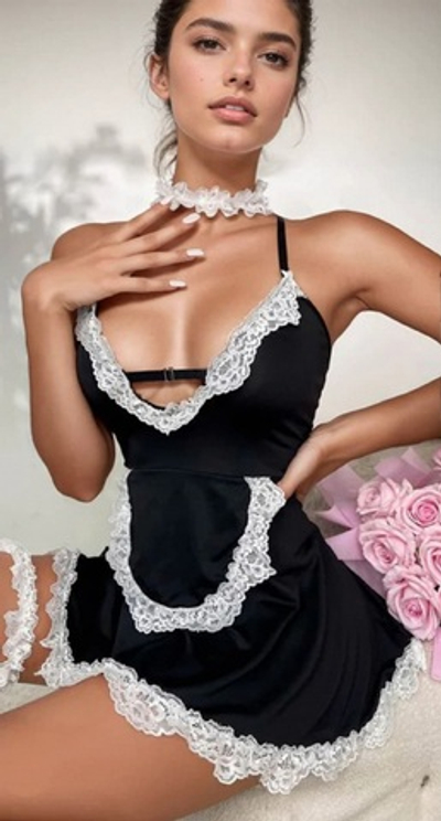 Ролевой костюм секси домработница XL