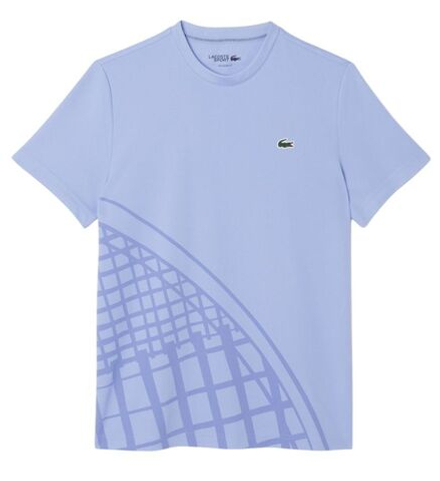 Теннисная футболка Lacoste Ultra Dry Printed - purple