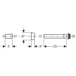 Переходник 45х55 для колена смыва бачков Geberit