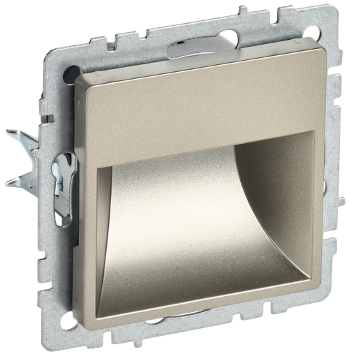 BRITE Подсветка светодиодная встраиваемая ПЛ20-БрШ шампань IEK