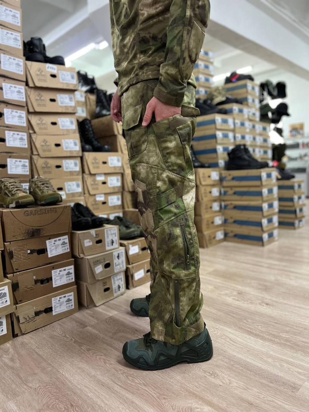 Тактический костюм G3 с защитой локтей и коленей / мох