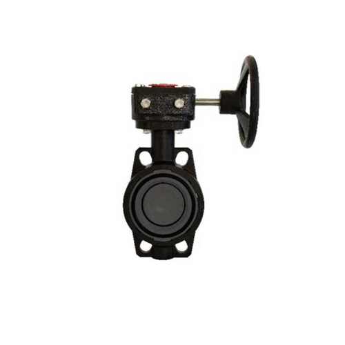 Затвор дисковый ПВХ (НПВХ) с редуктором межфланцевый, EPDM (Ру10), PIMTAS, Турция