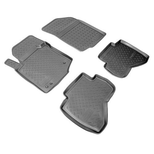 Ковры в салон Norplast/Unidec для Peugeot 107 (2005-)Полиуретан,Черный, арт.NPL-Po-64-17