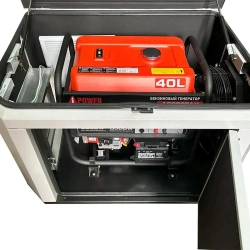 A-iPower A13000EAX бензиновый генератор в зимнем кожухе 1700SS RAL 7035 с блоком АВР 400В/100А (8 pin) 129121/29111