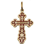 Крест с эмалью