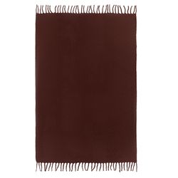 Плед мохеровый шоколадного цвета из коллекции Essential, 130х180 см