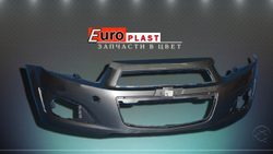 Передний бампер  в цвет для Chevrolet Aveo T 300 04U Urban Grey 04U Серый металлик