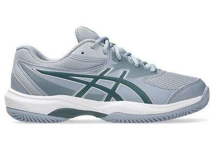 Детские теннисные кроссовки Asics Gel-Game GS Clay/OC - grey blue/ironclad