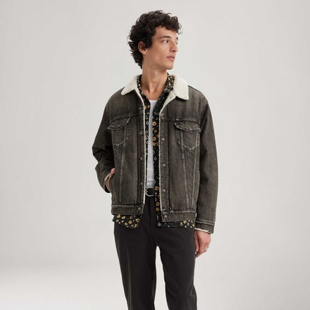 Куртка джинсовая утепленная мужская LEVI'S RELAXED FIT SHERPA TRKR SALT LAKE SHERPA