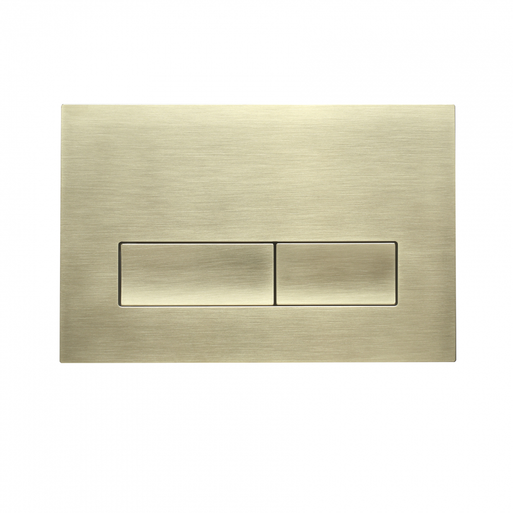 Кнопка смыва для инсталляции механическая WONZON & WOGHAND, Брашированное золото (WW-IB224-BG)