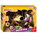 Макси-пазл 15эл. контурный "Маша и Медведь" (Степ пазл)