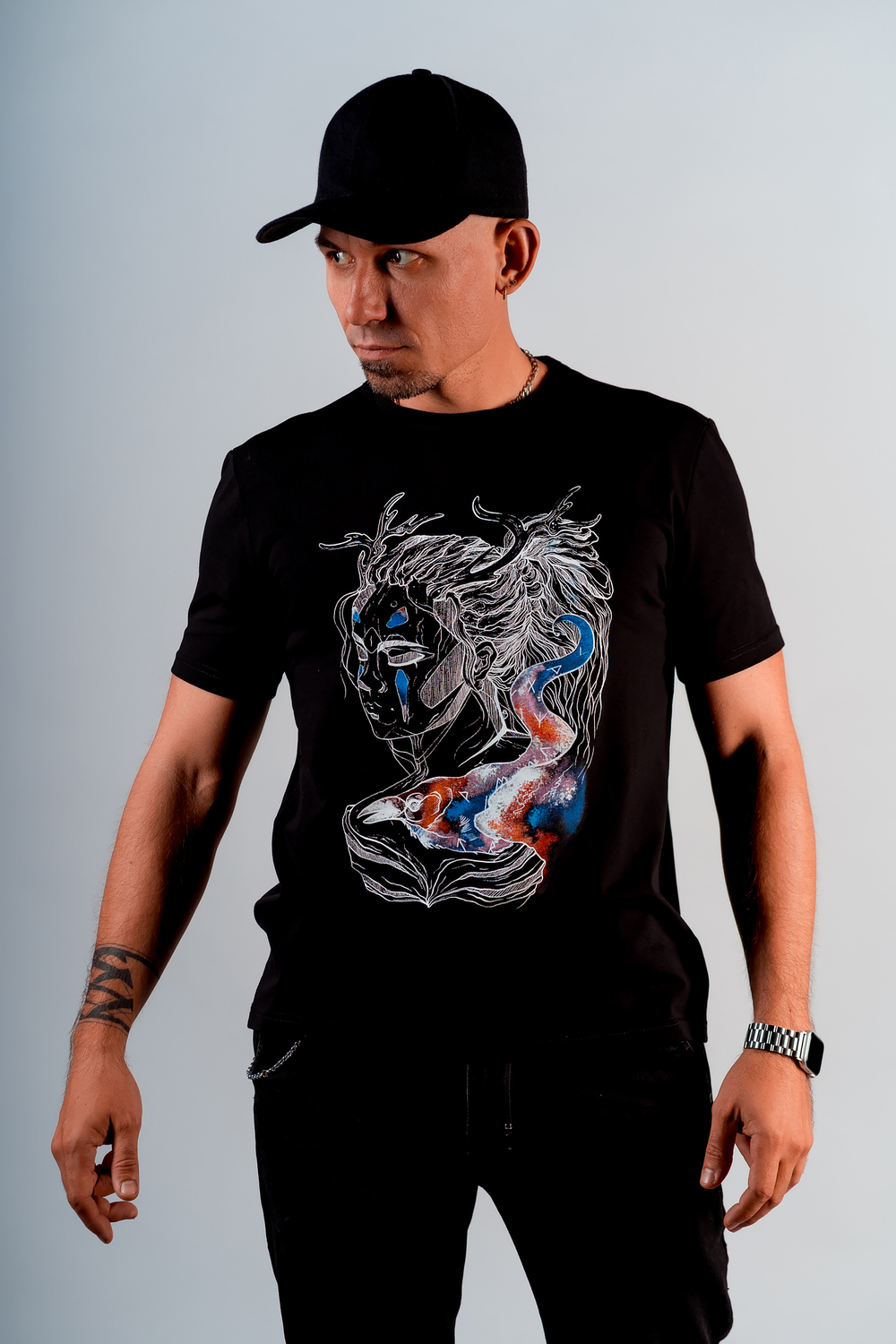 Футболка Тепло чёрная