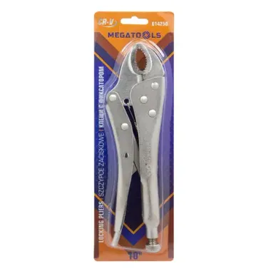 Зажим гейферный с ''овальными губками''10''-250мм, в блистер MEGATOOLS MT-614250