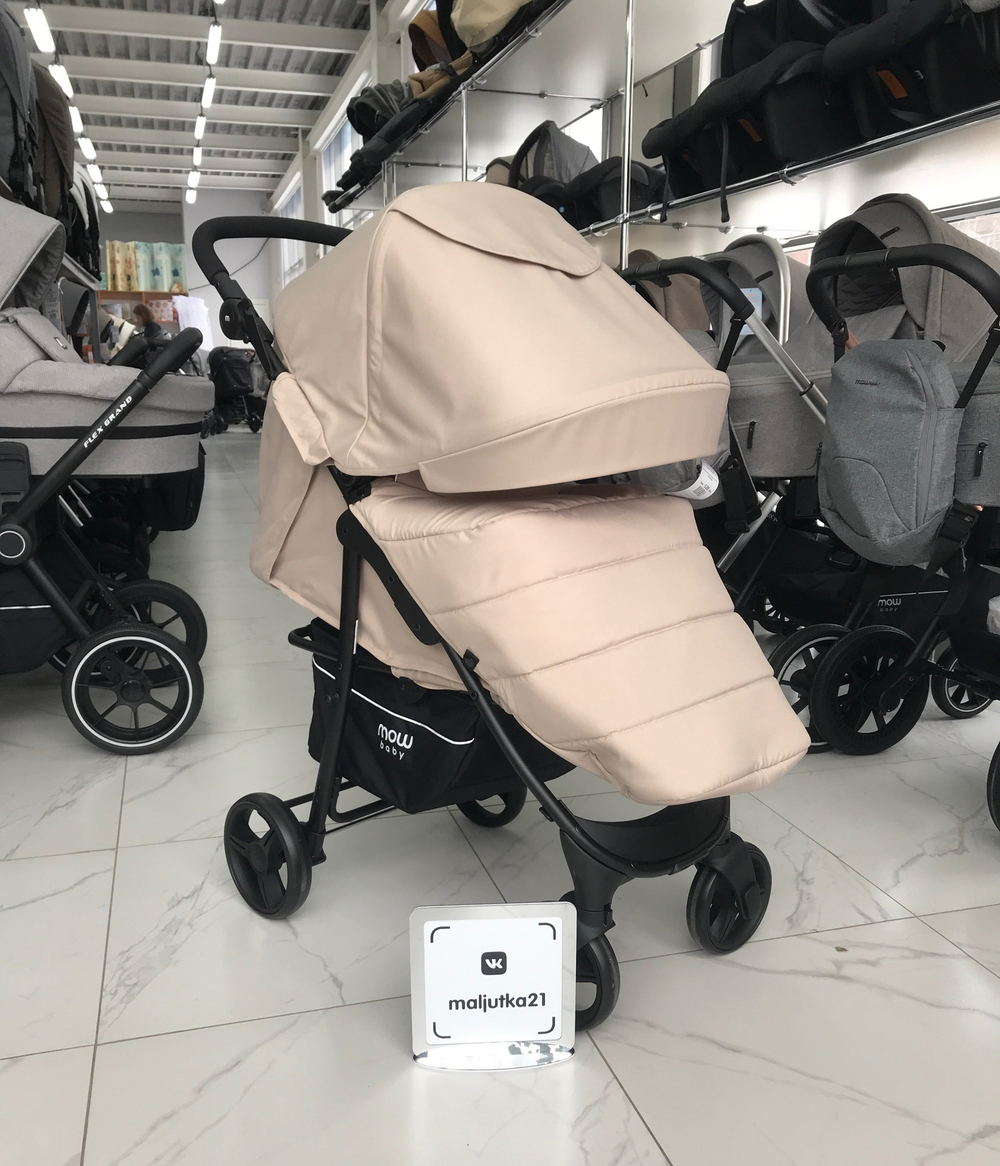 Коляска детская MOWBaby "CROSS" RA080 Beige