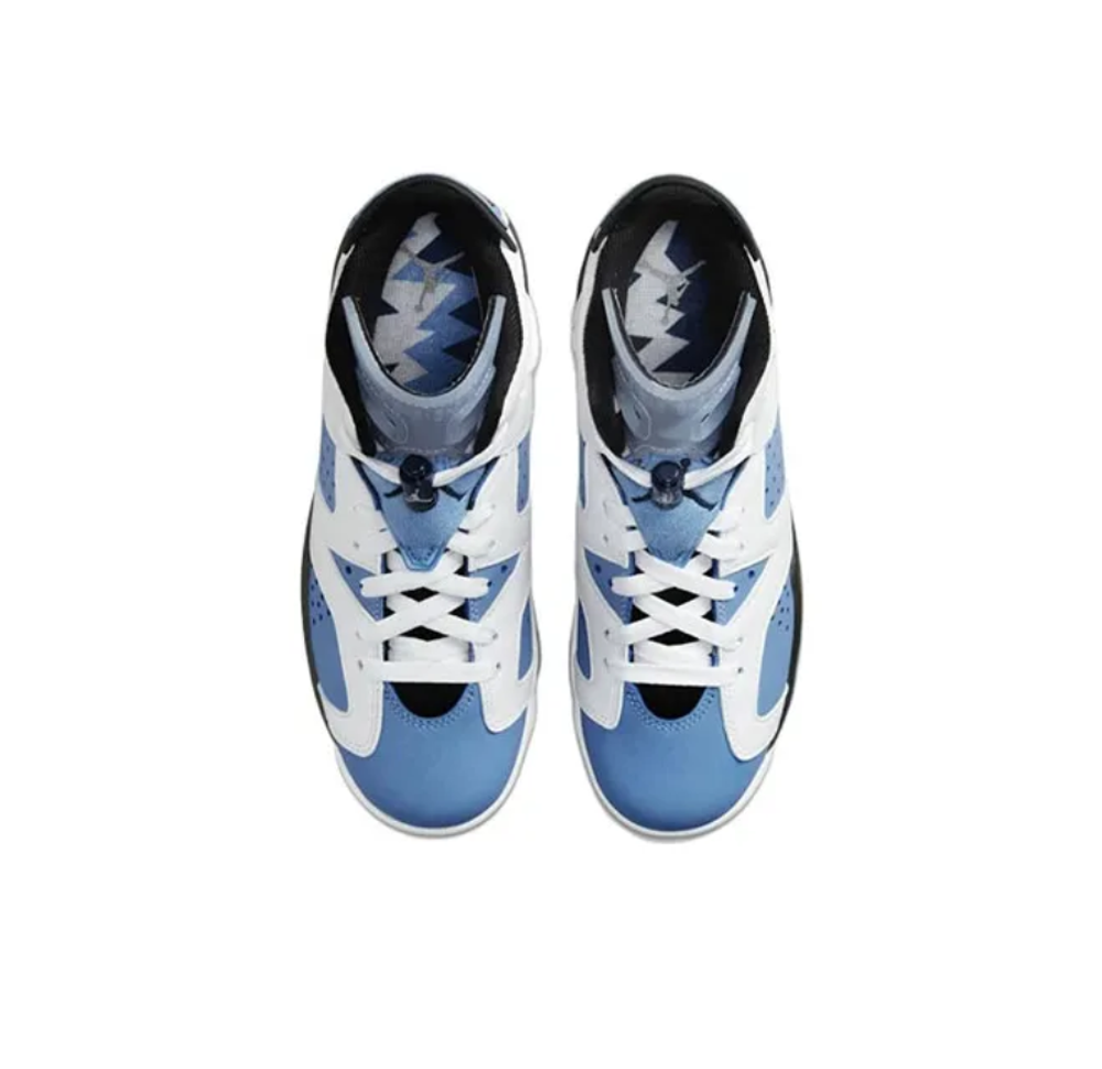 Женские кроссовки Air Jordan 6 retro "university blue" 384665-410