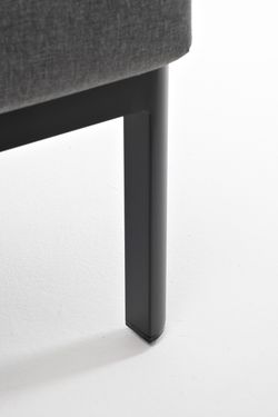 "Сан Ремо" кресло плетеное из роупа садовое, каркас алюминий темно-серый, роуп серый, ткань серая