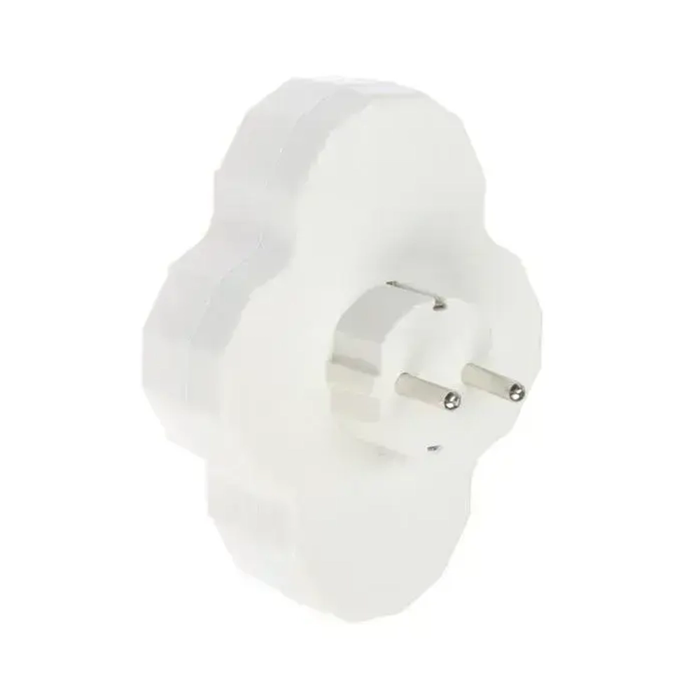 Сетевой разветвитель Luazon 4 гнезда 16А с заземлением, белый