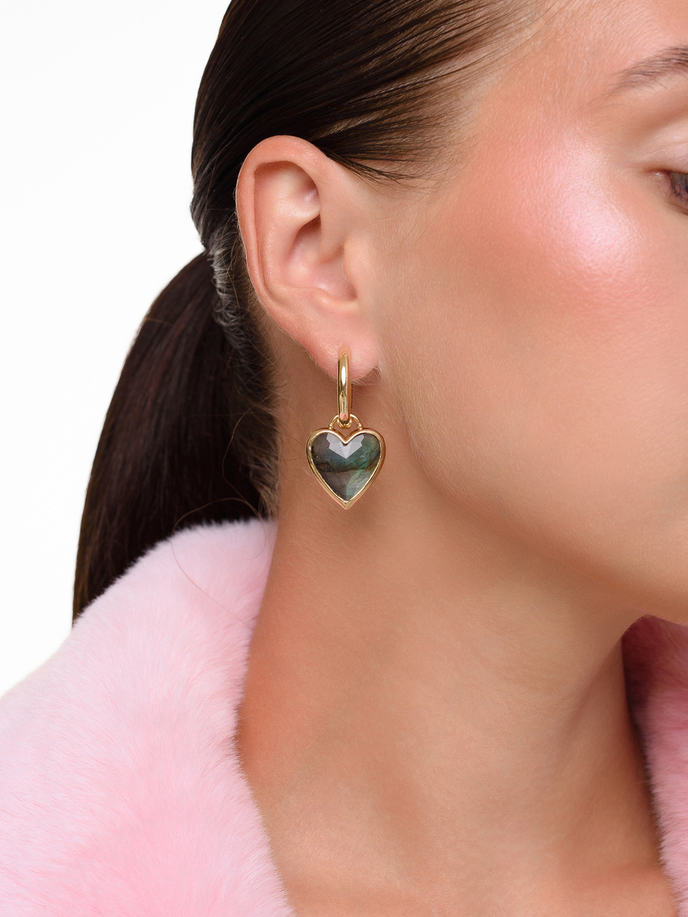 Серьги с лабрадором