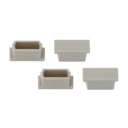 Набор заглушек ЭРА 1506-3A для профиля CAB262 4шт глухие | Профили для светодиодных лент