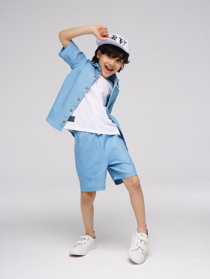 Костюм джинсовый с шортами