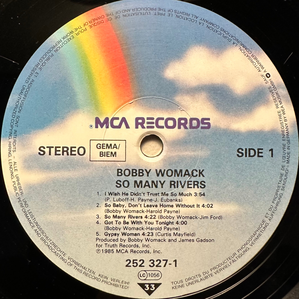 Bobby Womack - So Many Rivers (Германия 1985г.)