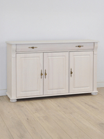 Комод для одежды, 139х42х85, Susanna, с ящиками, для одежды, деревянный, белый, Dipriz