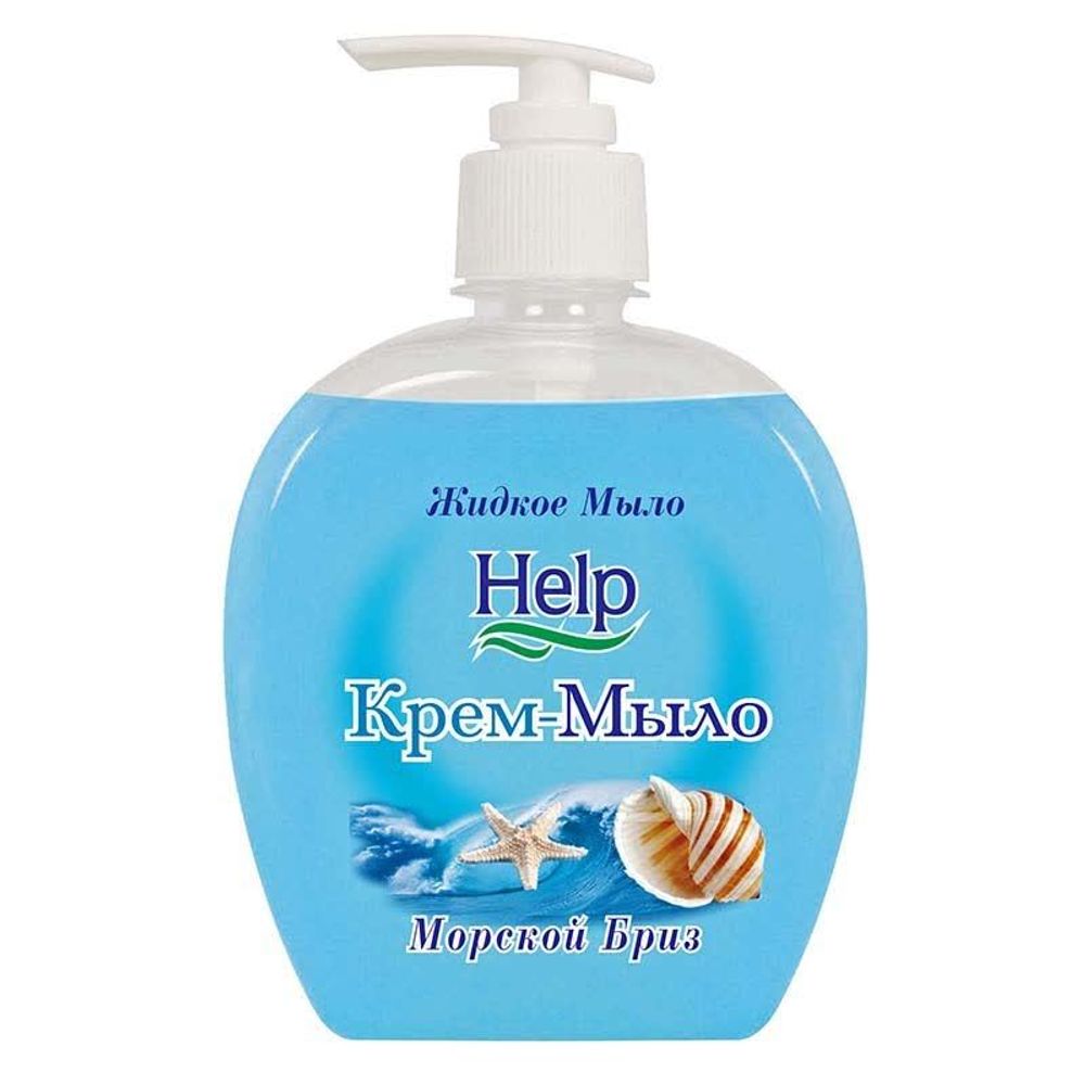 Мыло жидкое  "Хэлп" 500мл. Морской Бриз (12)