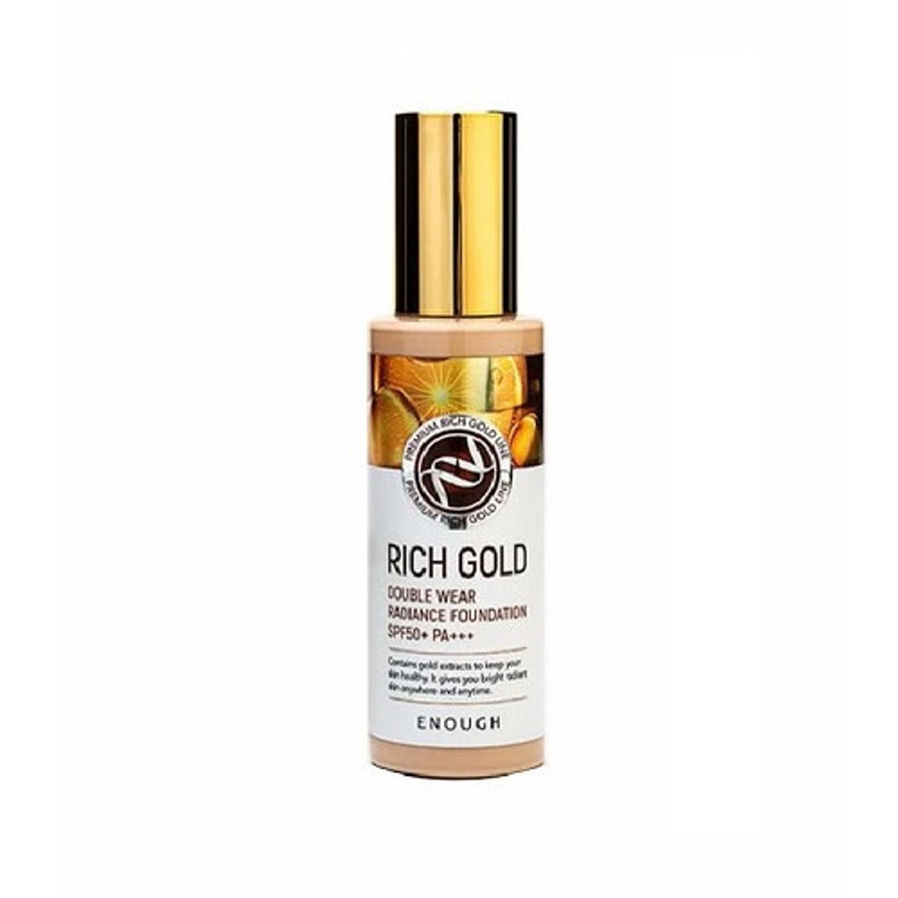 Enough Rich Gold Double Wear Radiance Foundation Spf50+ Pa+++ тональная основа с золотом для сияния кожи 13 светлый беж