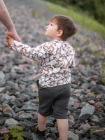 Шорты удлиненные Mjölk Paprika/Steel Grey, сет 2 шт.