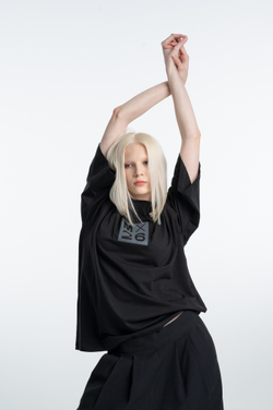 Футболка oversize из легкого трикотажа