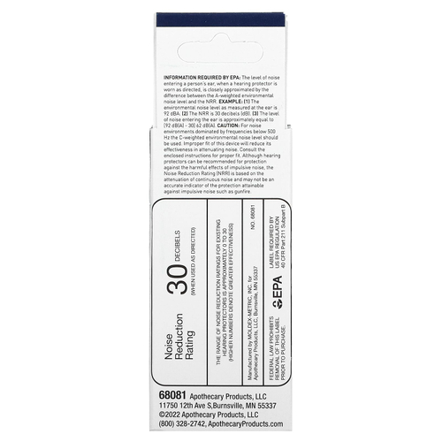 Flents, Protechs, беруши с быстрым эффектом, 5 пар в футляре