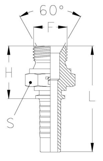 Фитинг DN 16 BSP (Ш) 1/2
