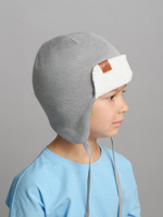 Шапка зимняя вязаная (Пепельный) ТОКИ